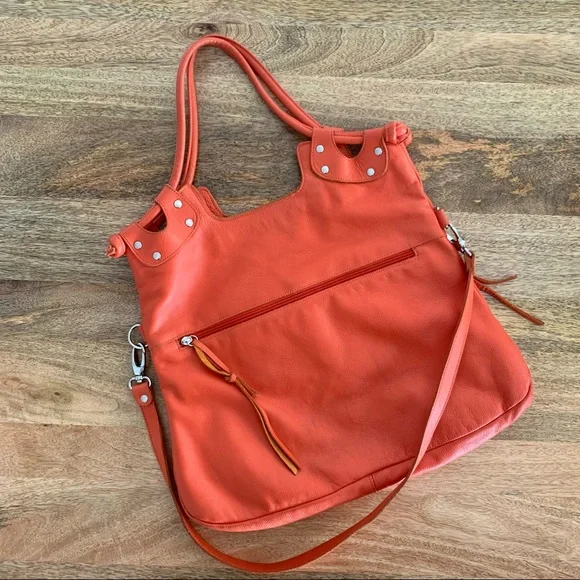 | foley + corinna leather convertible hobo tote bag | - Picture 6 of 10